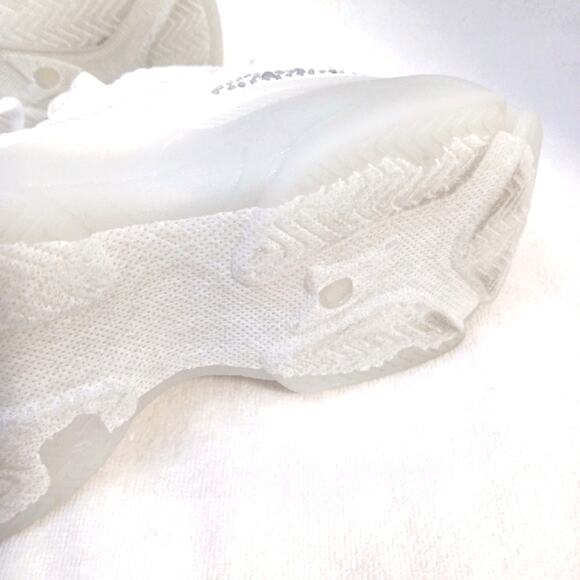 NEW! bebe Sneakers ANALIA 10 Crystals WHITE Rhinestones Embellished Luxe Fancy - Picture 7 of 16